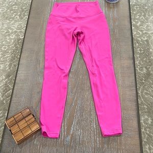 🍋Lululemon Align High Rise Pant 28” Sonic Pink. Size 8